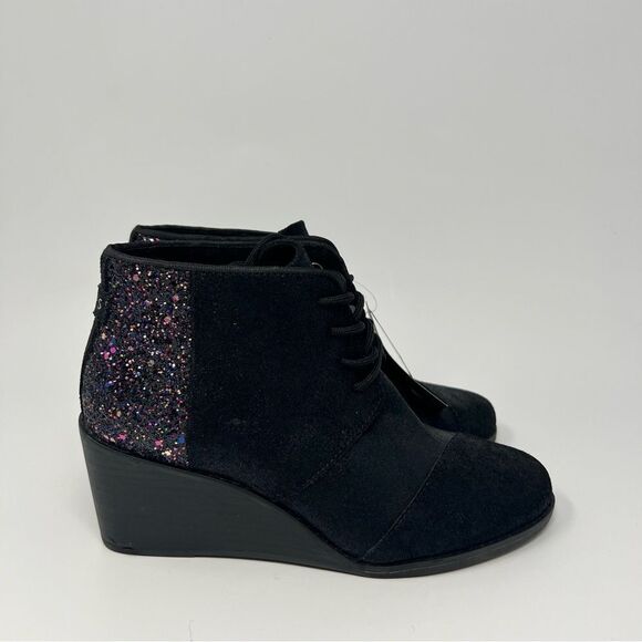 Toms Hyde Glitter Wedge Boot - Picture 3 of 10